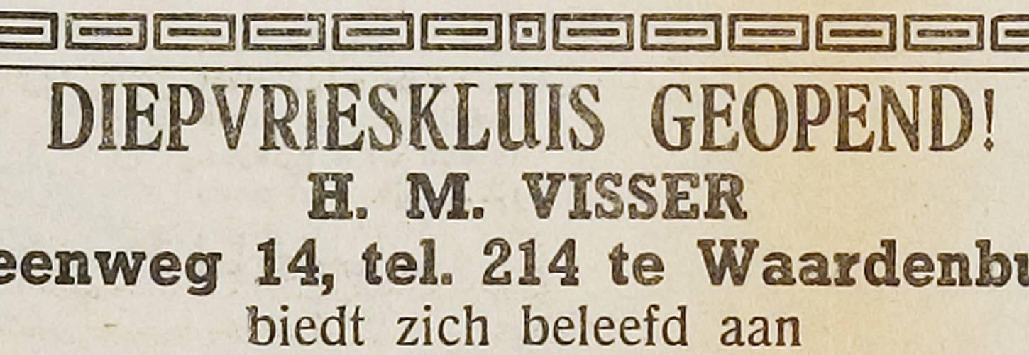 Advertentie diepvrieskluis geopend in Waardenburg