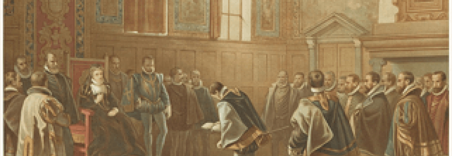 edelen bieden smeekschrift aan aan margaretha van parma om een eind te maken aan de inquisitie