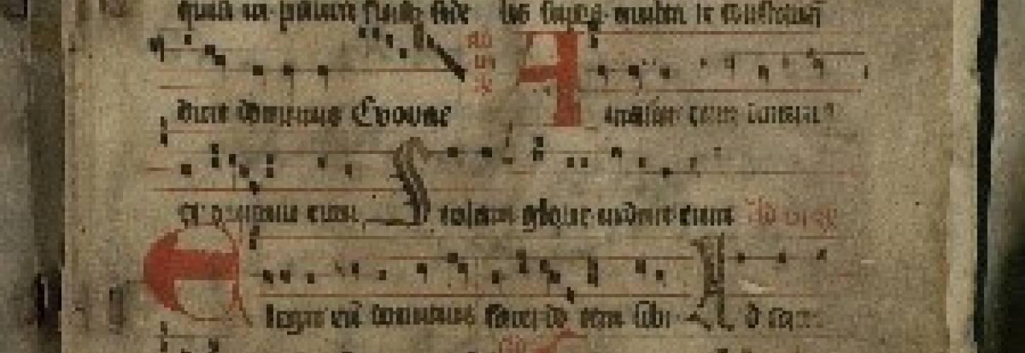 muziekstukken gebruikt als schutblad bij een jonger stuk