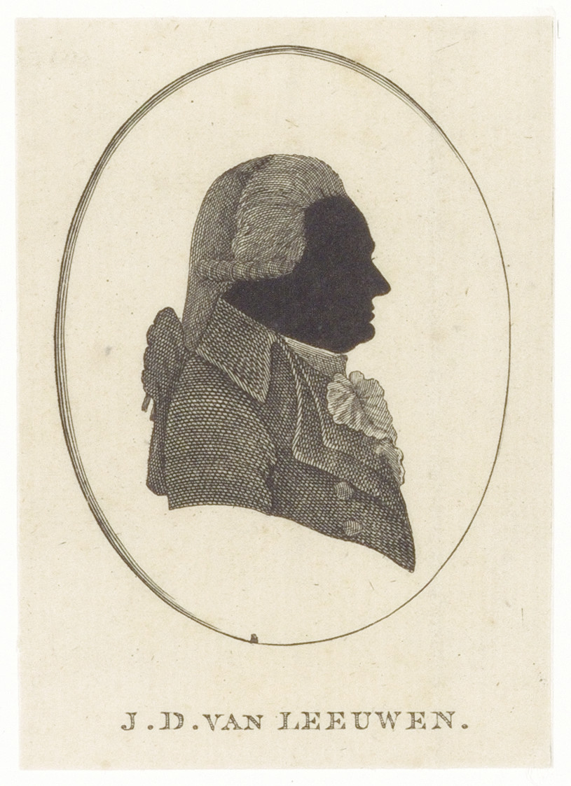 portret JD van Leeuwen kopergravure