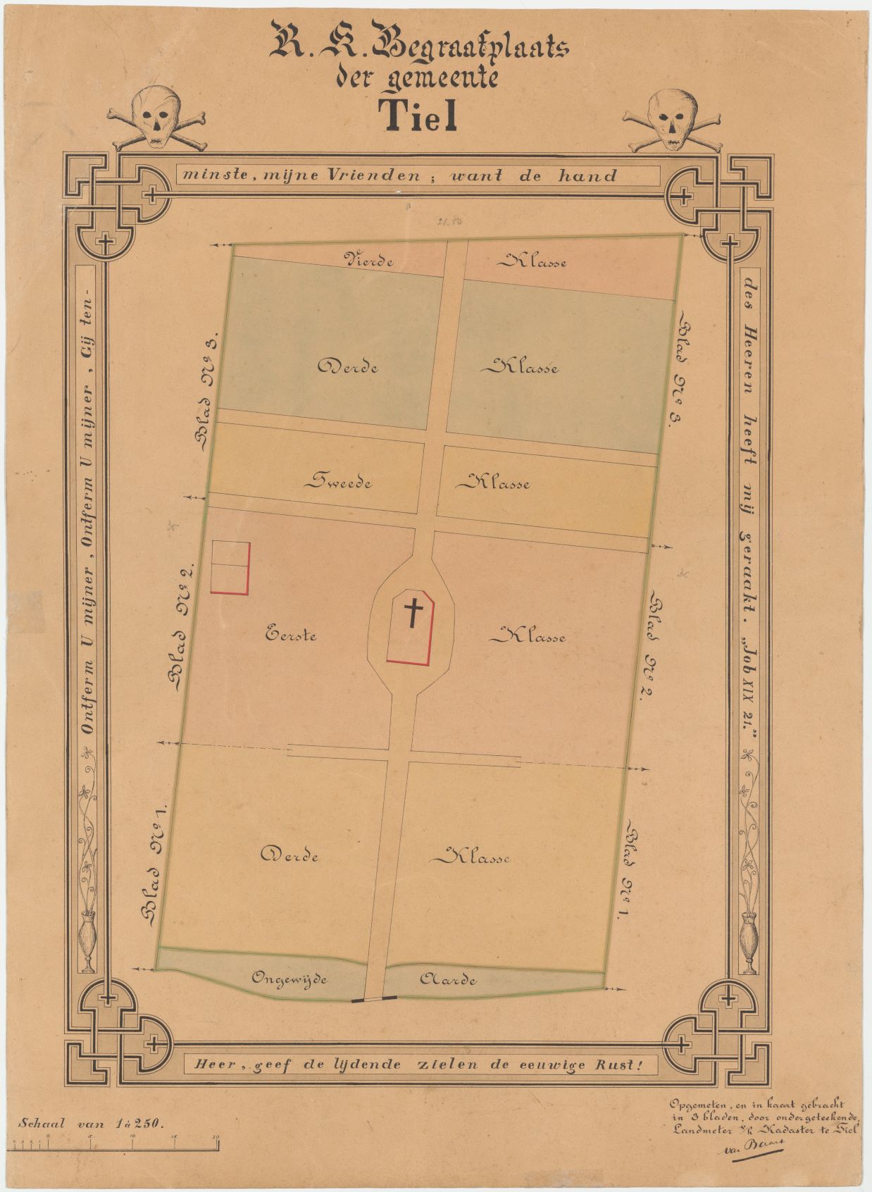 plattegrond RK kerkhof Tiel