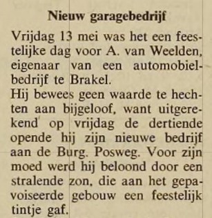 artikel over geluksdag vrijdag de 13de in Stad en Streek 1966