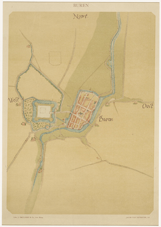 plattegrond van buren van Jacob van Deventer