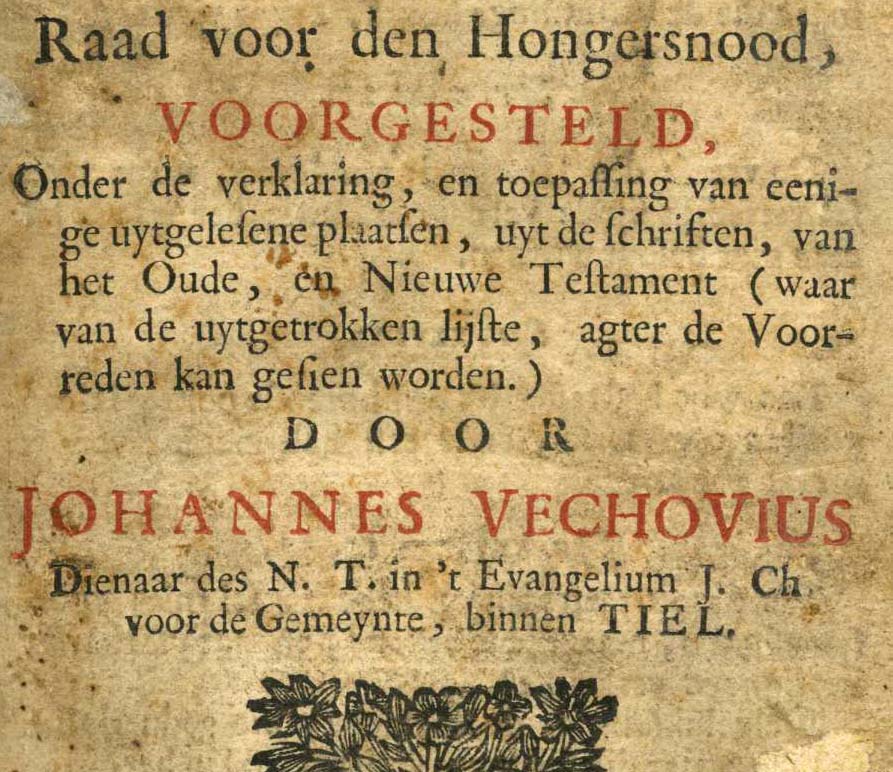 stukje tekst uit een oude almanak