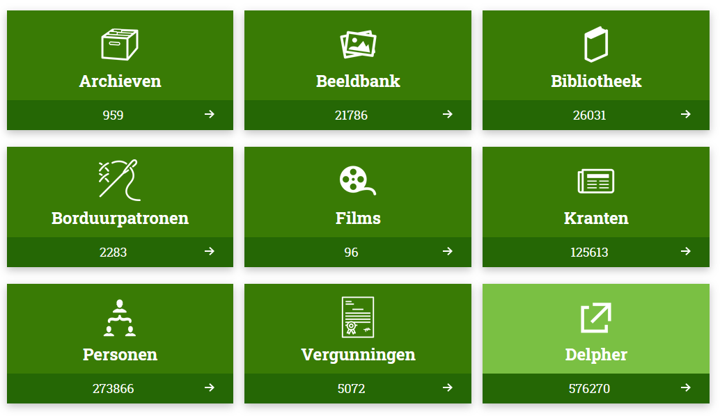 scherm zoekresultaten