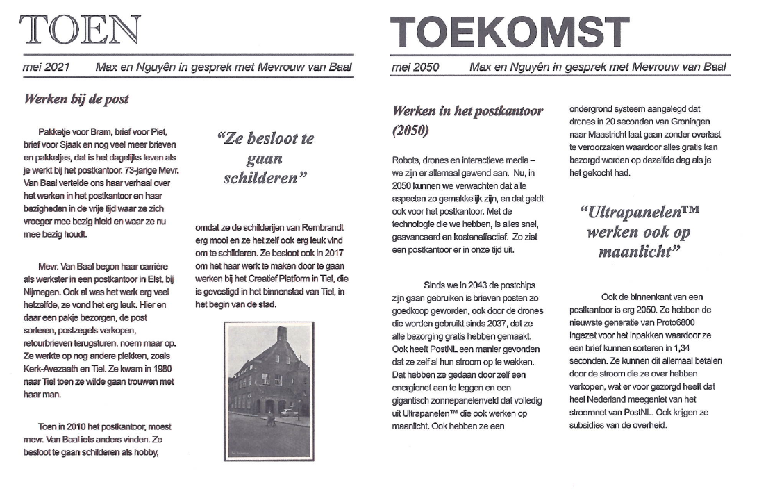 voorbeeldverhaal uit het project